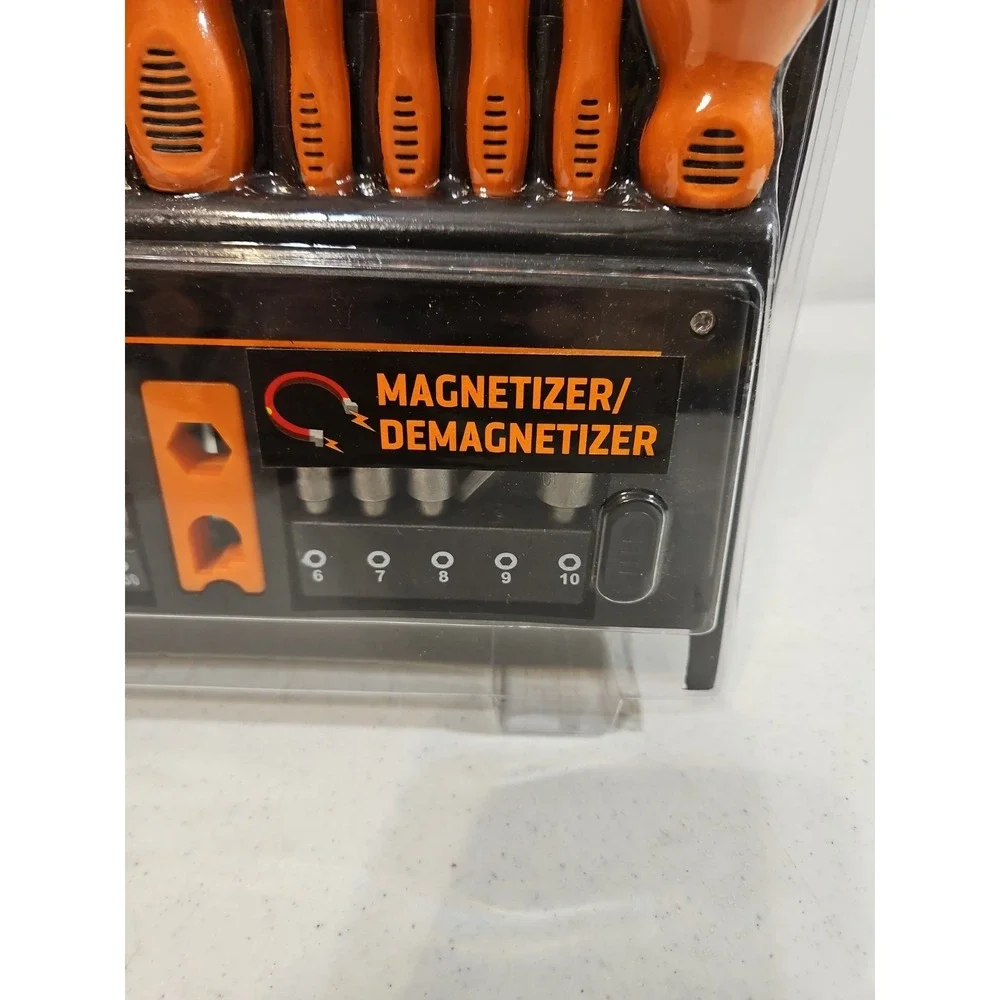 Torelli‎ Tools Screwdriver Set 39 Piece w/Storage Rack & Magnetizer/Demagnetizer